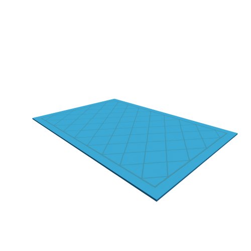 Möbel Čilek / Koberce / Aks-7653 diamond hali mavi 140x200 - (1400x2000x15)
