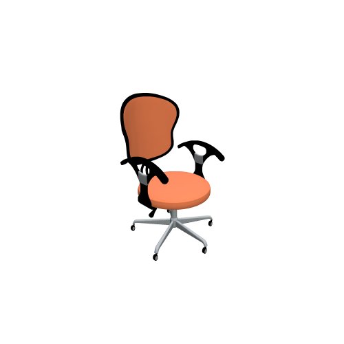 Möbel Čilek / Židle / Star kolcakli turuncu - (550x600x910)