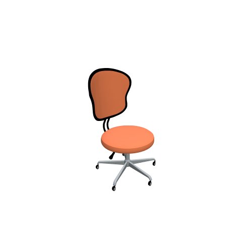 Möbel Čilek / Židle / Star kolcaksiz turuncu - (550x600x910)