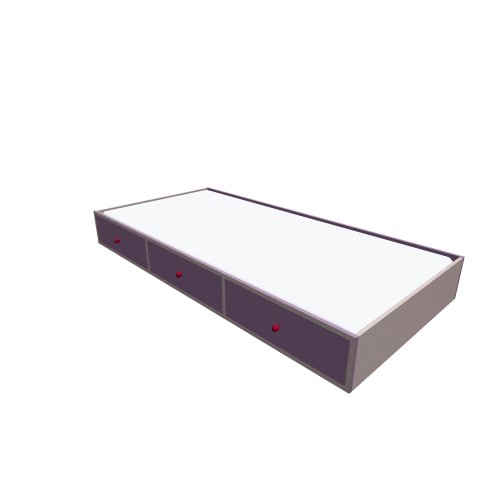 Möbel Čilek / Sl alimli / Slm-1303 sl alimli alt karyola 90x190 cm - (990x1930x240)
