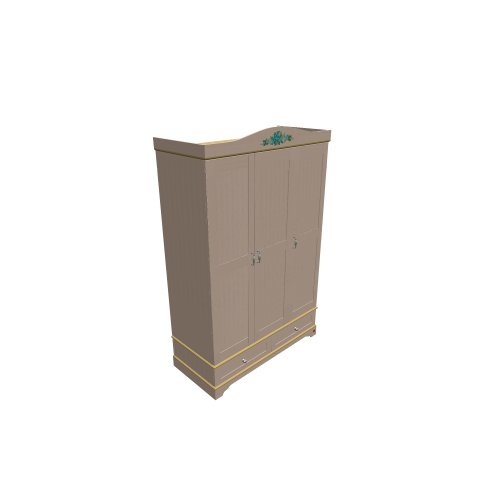 Möbel Čilek / Sl flora / Fr-1001-s-v2 3 kapili dolap - (1340x626x2100)
