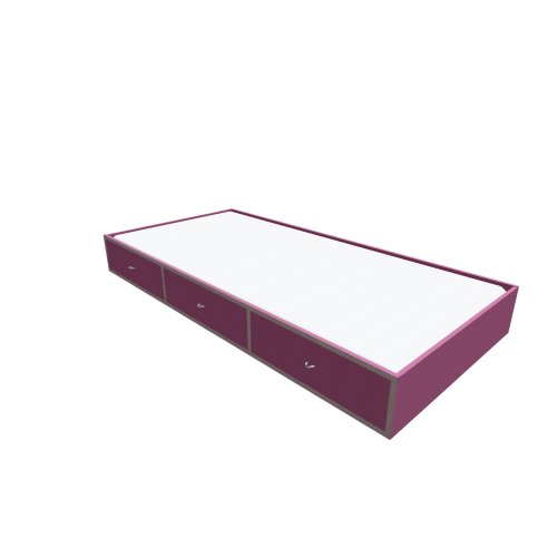 Möbel Čilek / Sl sirin / Slr-1303 sl pembe alt karyola 90x190 - (980x1940x240)