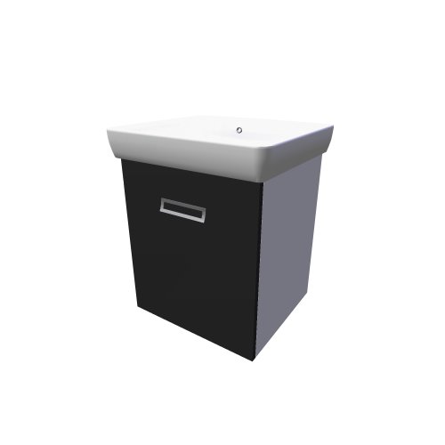 Dřevojas / Q mono / Q mono 550 s antracit lesk - (550x475x650)