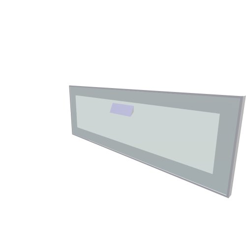 Dřevotvar JnO / Porte 02 - Weitere Elemente des Corpus Kommoden / PORTE Doplnujici prvky Dvirka hlinikova sklopna - (748x35x248)