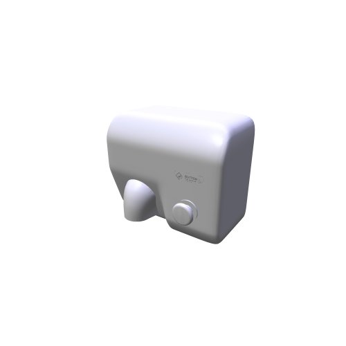 Jet Dryer / Horkovzdušné vysoušeče / Jet Dryer BUTTON- stribrna - (281x182x251)