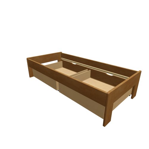 Montero / Betten der Eiche - natur Schlafcouch / Valenda b 90+2xup 1-2-90 - (980x2056x470)