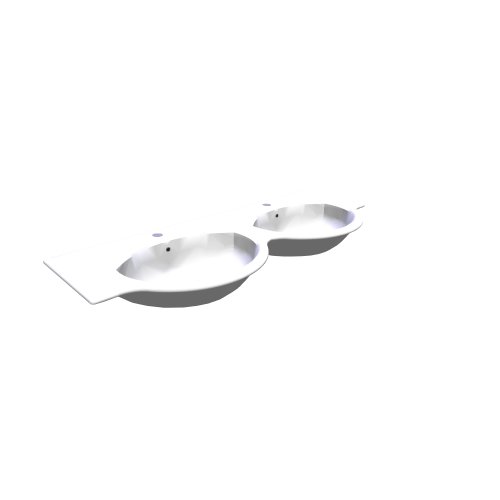 PolySystem / Hatria-separate Waschbecken / Y0Q5 - (1251x500x174)