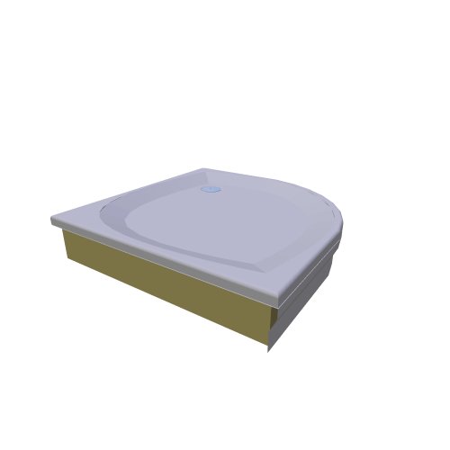 Ravak / Duschwannen - galaxy / Elipso tray 90 PAN - (901x901x175)