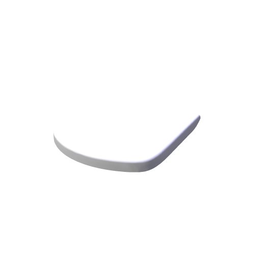 Ravak / Sanitary ceramics / Chrome toilet seat - (370x460x50)