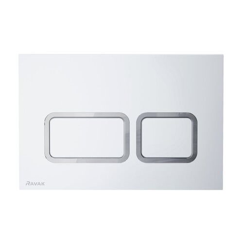 Ravak / Sanitary ceramics / Twin toilet flush button - (249x166x5)