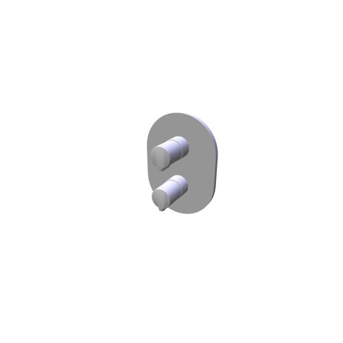 Ravak / Feinarmaturen - chrome / CR 064 00CR O1 1 way thermostatic concealed tap - (150x80x210)