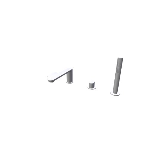 Ravak / Feinarmaturen - chrome / CR II 026 00CR 4 hole deck mounted bathtub tap - (468x223x204)