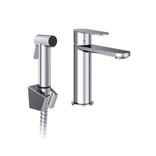 Ravak / Feinarmaturen - chrome / CR II 112 00CR Washbasin tap with bidet shower 175 mm - (202x175x378)