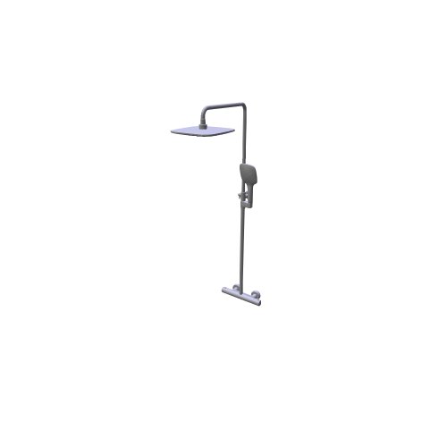 Ravak / Feinarmaturen - termo / TE 093 00CR WH Thermostatic shower column - (296x593x1292)