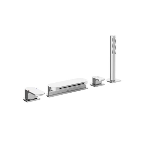 Ravak / Feinarmaturen - badewannen / CR 025 00CR 4 hole deck mounted bathtub tap waterfall - (233x55x113)