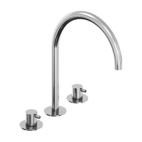 Ravak / Feinarmaturen - Espirit / ES 018 00CR 3 hole deck mounted washbasin tap 270 mm - (260x240x273)