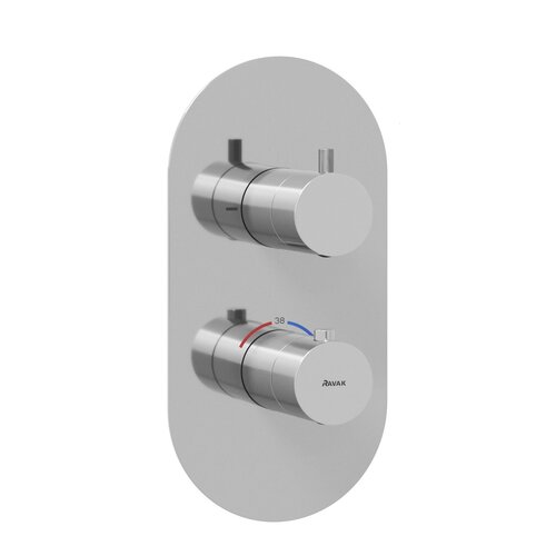 Ravak / Feinarmaturen - Espirit / ES 063 00CR O2 RB07C 2 way thermostatic concealed tap - (230x73x115)