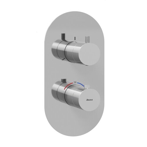 Ravak / Feinarmaturen - Espirit / ES 067 00CR O3 RB07C 3 way thermostatic concealed tap - (115x73x230)