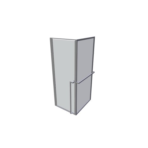 Riho / Sprchové zástěny LUCID / GD208B090 LUCID GD201 80x90 - (845x950x2000)