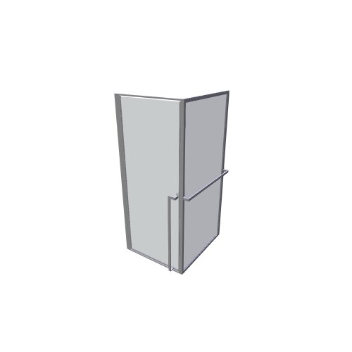 Riho / Sprchové zástěny LUCID / GD209B100 LUCID GD201 90x100 - (945x1044x2000)