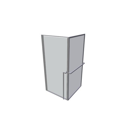 Riho / Sprchové zástěny LUCID / GD210B100 LUCID GD201 100x100 - (1045x1044x2000)