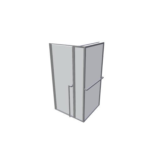 Riho / Sprchové zástěny LUCID / GD211B100 LUCID GD203 110x100 - (1133x1082x2003)
