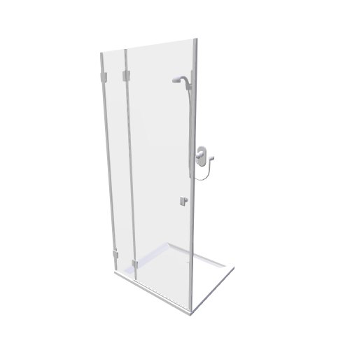 Sanitec / Kolo Duschkabinen / FDRF90L XBK0790 - (899x800x2000)