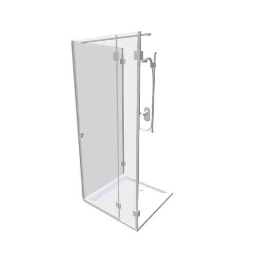 Sanitec / Kolo Duschkabinen / FDSF90R FSKX90 XBK0790 - (900x899x2000)