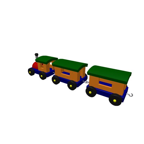 Allgemeine Gegenstände - Innenraum / Kinder / Toy train - (752x180x165)