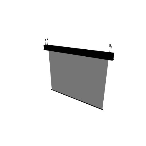 Allgemeine Gegenstände - Innenraum / Präsentationstechnik / Platno1 on - (2240x125x1872)