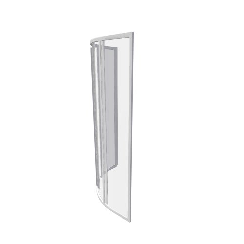 Teiko / Dusch Screens  / SKKH 2 90 R70 - (900x900x1850)