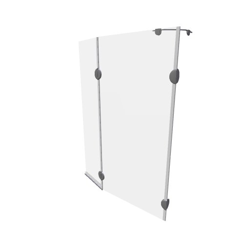 Teiko / Dusch Screens  / PVZKR 2 100 S - (1045x244x1425)